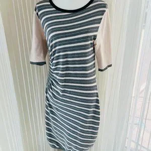 striped knitted dresses The Kim Striped Knit Dress